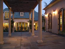 a patio for entertaining